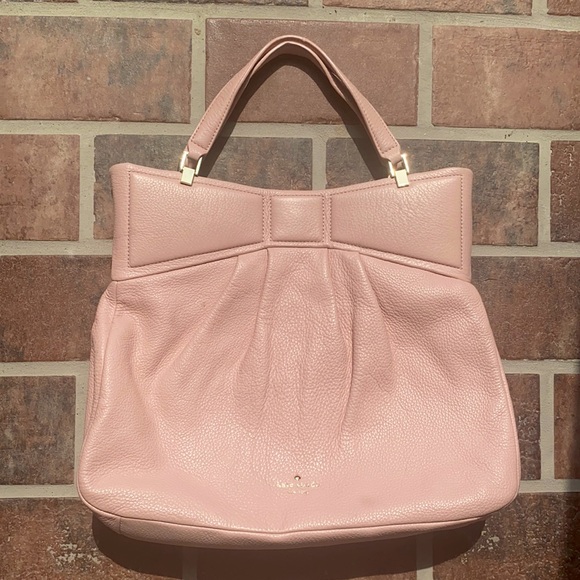 kate spade Handbags - Kate Spade Light Pink Pebbled Leather Shoulder Bag
